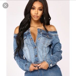 Fashion nova Karmen Denim Jacket - Blue